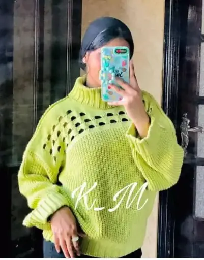 [Y704] بلوفر كول اوفر سايز تريكو 